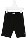Monnalisa Kids' Short Jersey Leggings In Black