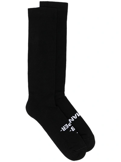 Rick Owens Drkshdw Human Socks Black/milk