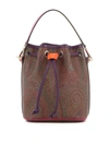 ETRO PAISLEY PATTERN CANVAS SATCHEL BAG