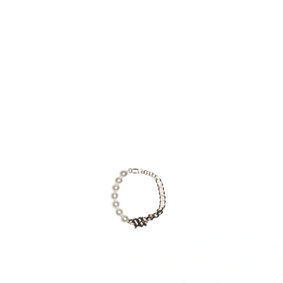 Misbhv Half Pearl Bracelet In Silver