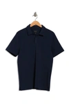 14th & Union Solid Interlock Polo In Navy Blazer