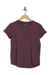 Madewell Vintage Crew Neck Cotton T-shirt In Muted Plum