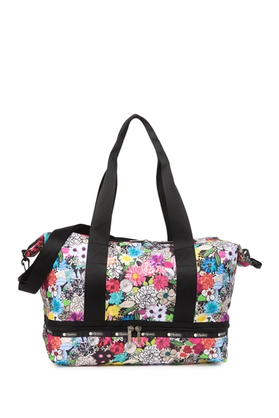 Lesportsac Dakota Medium Deluxe Overnight Bag In Floral Delight