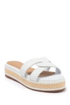 KAANAS OIA INFINITY LEATHER ESPADRILLE FLATFORM SANDAL,793611412088