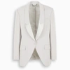 STELLA MCCARTNEY LIGHT GREY SINGLE-BREASTED BLAZER,602874SPA28-I-STELL-1401