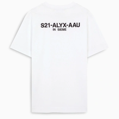 1017 A L Y X 9sm White T-shirt With Logo Lettering