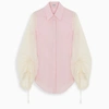 LOEWE PINK BLOUSE WITH CURLED SLEEVES DETAIL,S359337XCUCO-I-LOEW-7137
