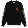 ARIES BLACK SWEATSHIRT WITH PRINT,SRAR20004CO-I-ARIES-BLK