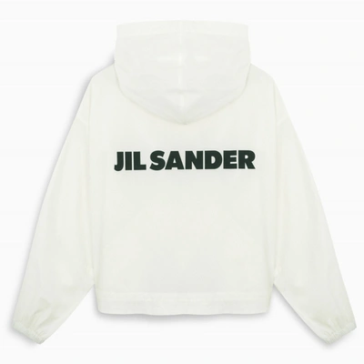 Jil Sander White Logoed Short Field Jacket