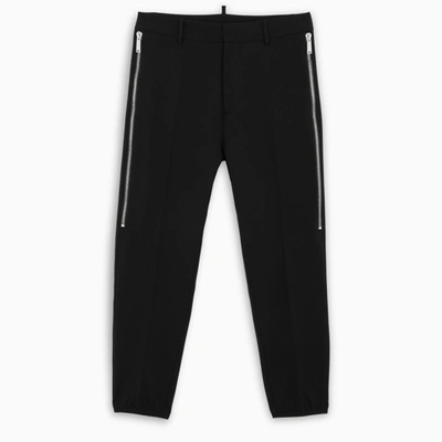 Dsquared2 Black Maxi Zip Trousers