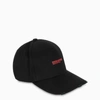 DSQUARED2 BLACK BASEBALL CAP WITH RED LOGO,BCM041105C00001-I-DSQUA-M002