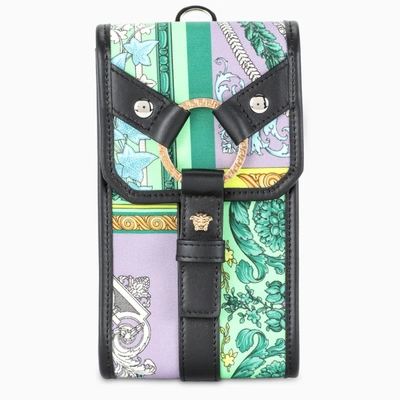 Versace Multicolour Bondage Barocco Mosaic Mobile Phone Holder In Multicolor