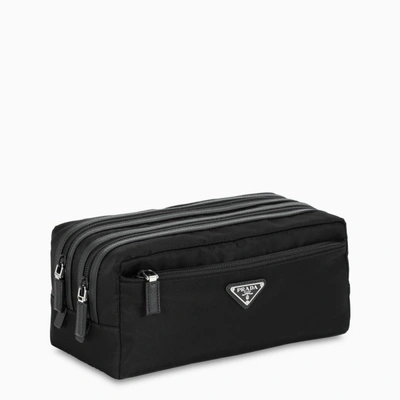 Prada Black Nylon Beauty Case