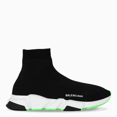 Balenciaga Men's Classic Speed Sock Sneakers In Black