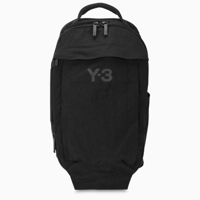 Y-3 Black Logoed Backpack