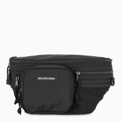 Balenciaga Black Multizip Explorer Belt Bag