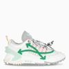 OFF-WHITE WHITE/GREEN ODSY SNEAKERS,OMIA190R21FAB001-I-OFFW-0155