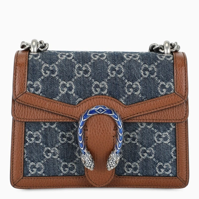 Gucci Denim Dionysus Mini Bag In Blue