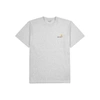 Carhartt American Script Grey Mélange Cotton T-shirt In Grey