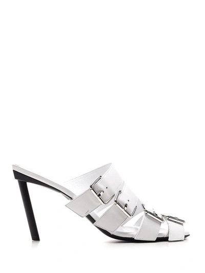 Balenciaga Women's Buckle High-heel Sandals In White