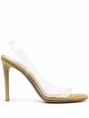 ALEXANDRE VAUTHIER ALEXANDRE VAUTHIER WOMEN'S GREEN LEATHER HEELS,AMBERGHOSTGRKHAKI 36