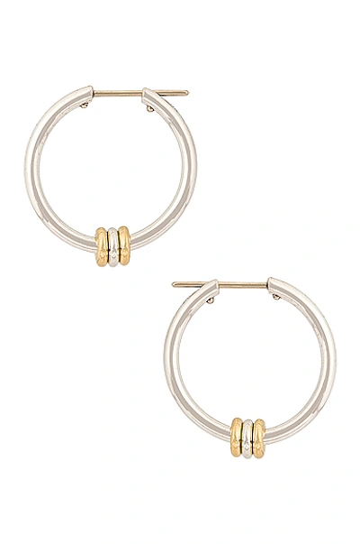 Spinelli Kilcollin Argo Sg Earrings In Sterling Silver & 18k Yellow Gold