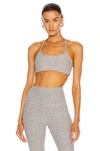 Beyond Yoga Space Dye Slim Racerback Sports Bra In Silver Mist