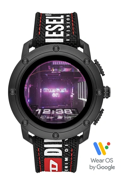Diesel Men's Axial Woven Strap Smartwatch