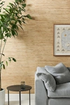 Anthropologie Bali Grasscloth Textured Wallpaper By  In Yellow Size Swatch
