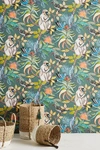Anthropologie Canopy Creature Wallpaper By  In Blue Size Swatch