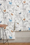 York Wallcoverings Papillon Wallpaper By  In Black Size Swatch