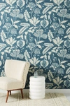 Anthropologie Kauai Botanical Wallpaper By  In Blue Size Swatch
