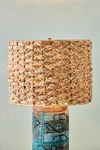 Anthropologie Braided Water Hyacinth Lamp Shade By  In Beige Size M