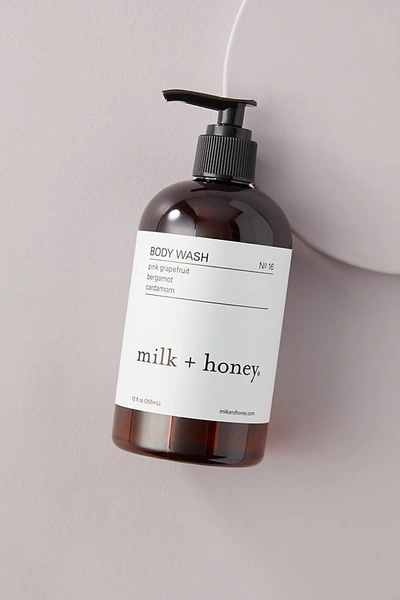 Milk + Honey Body Wash No. 16 12 Oz. In Brown