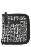 KENZO SMALL WOVEN ZIP WALLET,FB55PM703B02