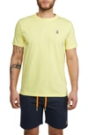 Psycho Bunny Classic Slim Fit Crewneck Tee In Lemon Tonic