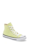 Converse Yellow Color Platform Chuck Taylor All Star High Sneakers In Light Zitron