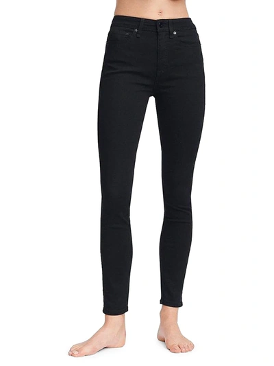 Rag & Bone Nina High-rise Skinny Jeans In Black