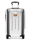 TUMI MAX INTERNATIONAL ALUMINUM LEATHER-TRIM SUITCASE,400013822941