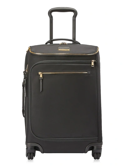 Tumi Voyageur Leger Leather-trim Suitcase In Black