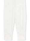 Dolce & Gabbana Embroidered-feet Chenille Trousers In White