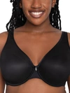 Curvy Couture Sheer Mesh T-shirt Bra In Black