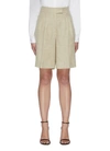 Remain Birger Christensen 'kit' Centre Pleat Bermuda Shorts In Neutral