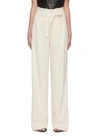 Jonathan Simkhai Emiko Textured Wide-leg Trousers In White