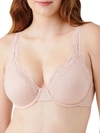 Wacoal Softy Styled Underwire Full Coverage Bra In Rose Dust