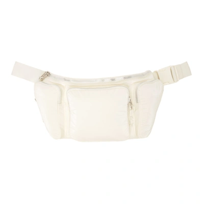 Adidas X Ivy Park Off-white Oversized Nylon Pouch In Core White