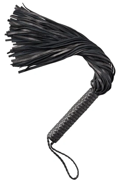 Kiki De Montparnasse Braided Leather Whip In Black