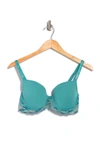 Wacoal Embrace Lace Underwire Molded Cup Bra In Bristol Blue Multi
