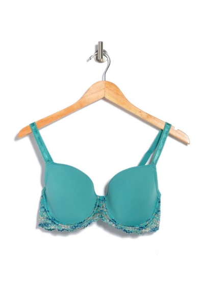 Wacoal Embrace Lace Underwire Molded Cup Bra In Bristol Blue Multi