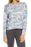 Beyond Yoga Hacci Raglan Pullover In Gray Camo